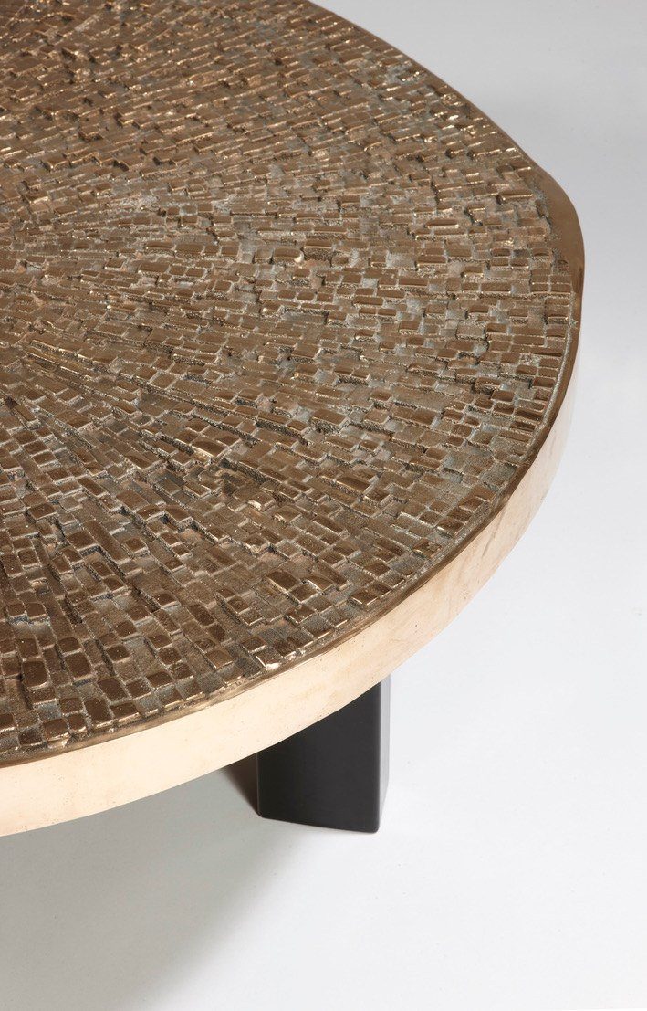 "Relief d'agate" coffee table