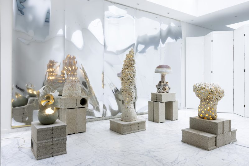 "Morilles" lamp totem