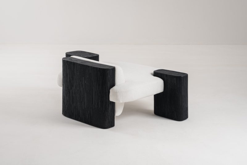 Sculptural armchair