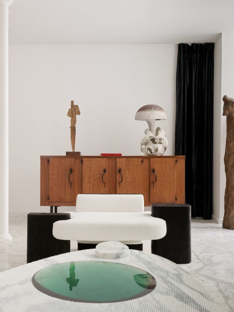 Sculptural armchair