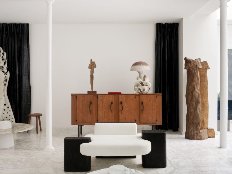 Sculptural armchair