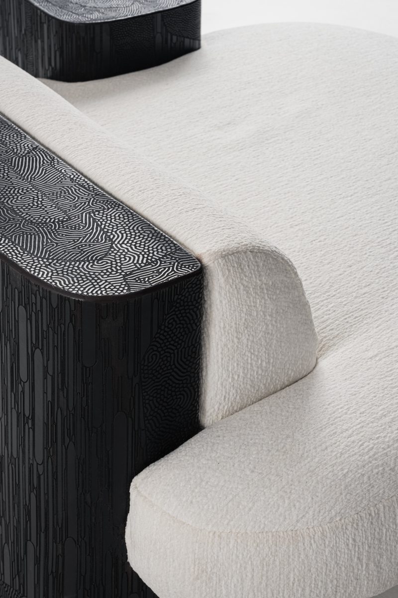 Sculptural armchair