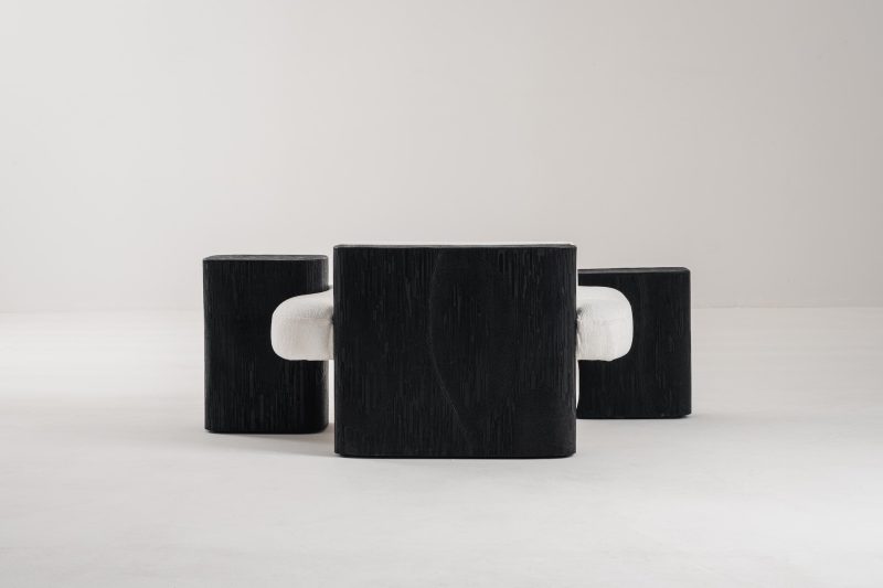 Sculptural armchair
