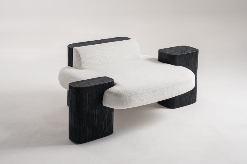 Sculptural armchair