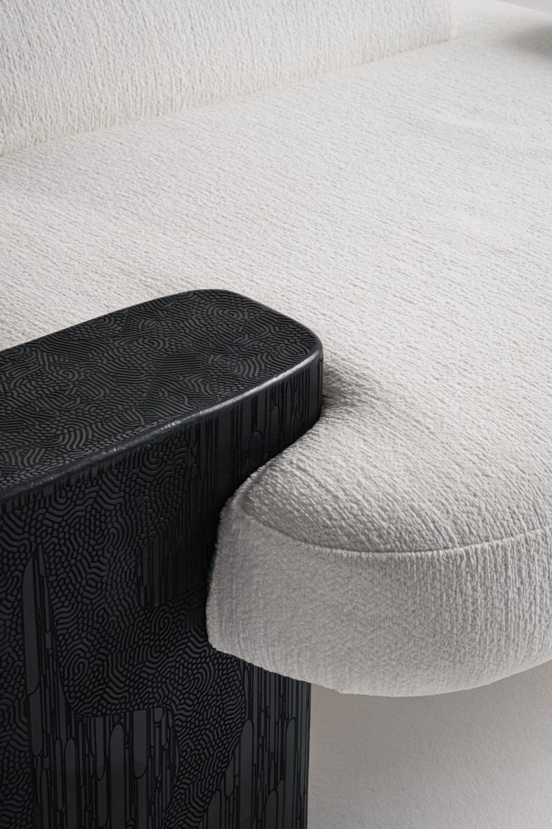 Sculptural armchair