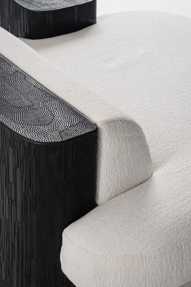 Sculptural armchair
