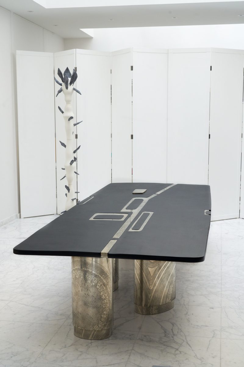 "Tribal Black" dining table