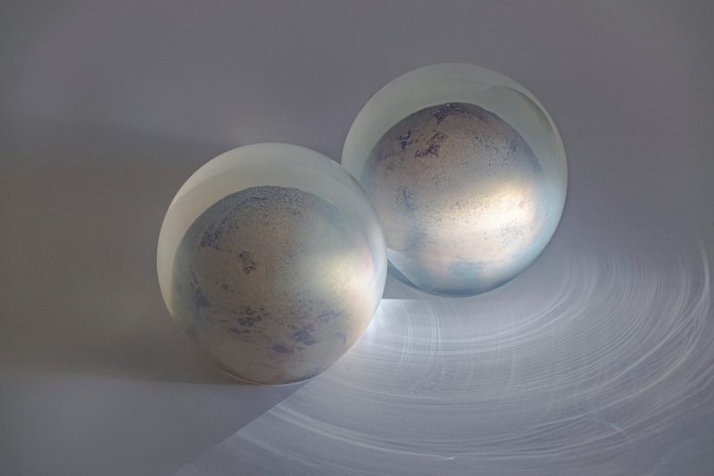 "Lunatiques" pair of sconces