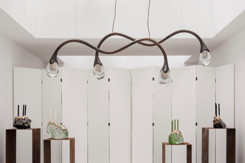 "Wild and voluptuous animals" ceiling fixture