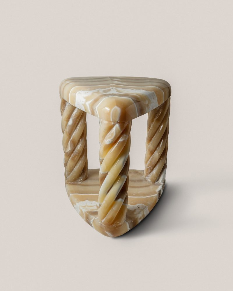 "Triad Twist" stool