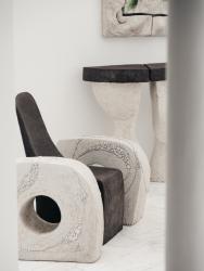 "Aztèque Noir II" armchair