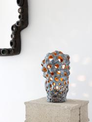 "Morille Bleutée" lamp