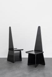 Set of 6 sculptural chairs