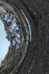 "Blue Vortex" mirror