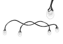 "Wild and voluptuous animals" ceiling fixture
