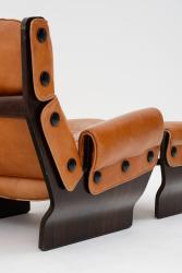 "Canada" armchairs with footrests