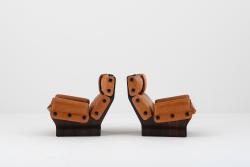 "Canada" armchairs with footrests