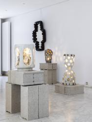 "Morille Bleutée" lamp